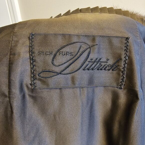 Vintage EMBA Lunaraine Natural Demi-Buff Mink Coat Full Length Dittrich Furs M - Picture 10 of 15